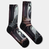 Extravagante Crew für Wasserfarben Socken (Rechts)