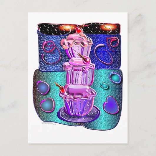 extravagante Cup Cakes 1 Postkarte (Vorderseite)