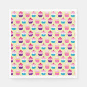 Extravagante Cupcakes Geburtstag Serviette (Vorderseite)