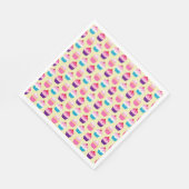 Extravagante Cupcakes Geburtstag Serviette (Ecke)