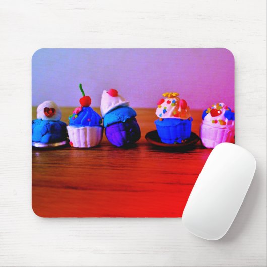 Extravagante Cupcakes Mousepad (Mit Mouse)