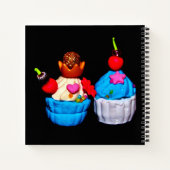 Extravagante Cupcakes Notizblock (Rückseite)