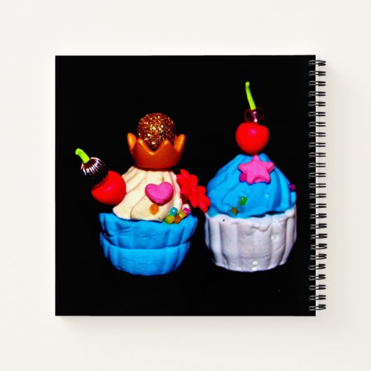 Extravagante Cupcakes Notizblock (Rückseite)