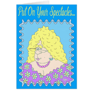 EXTRAVAGANTE DAME Geburtstag Karte