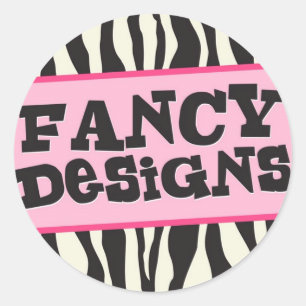 Extravagante Designs Runder Aufkleber