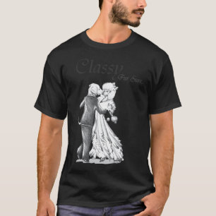 Extravagante Doodle Hunde Waltz mit langer Vorgesc T-Shirt