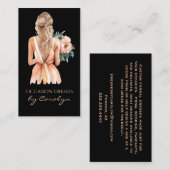 Extravagante Dress Wedding Seamstress Visitenkarte (Vorne/Hinten)