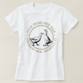 Extravagante Eier T - Shirt Ente oder Gänseeier (Design vorne)