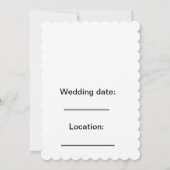 Extravagante Einladung (Rückseite)