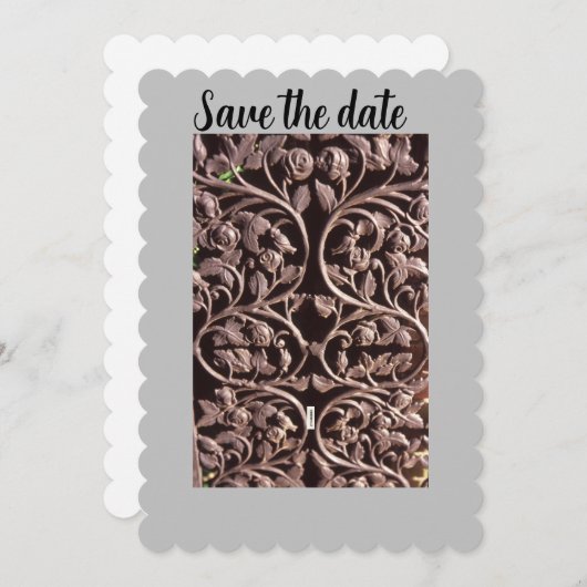 Extravagante Einladung (Vorne/Hinten)