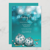 Extravagante Einladung zu Rot-Bokeh-Lichtern (Vorne/Hinten)