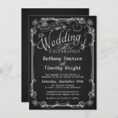 Extravagante Einladung zur Hochzeit (Vorne/Hinten)