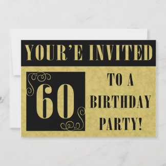 Extravagante Einladungen zum 60. Geburtstag