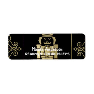 Extravagante Elegante Gold Black Nutcracker Urlaub