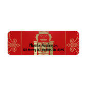 Extravagante Elegante Gold & Red Nutcracker Urlaub (Vorne)