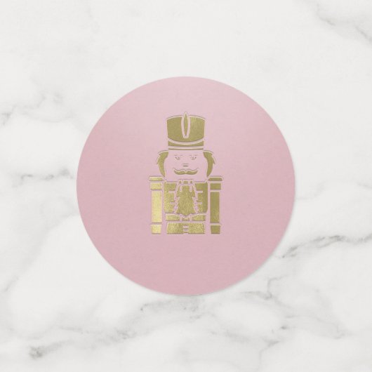 Extravagante elegante Pink & Gold Nutcracker-Feier Konfetti (Klein Vorderseite)