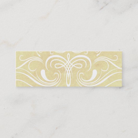 Extravagante Elemente Mini Visitenkarte (Rückseite)