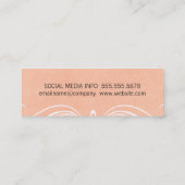 Extravagante Elemente Mini Visitenkarte (Rückseite)