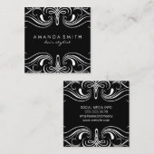 Extravagante Elemente Quadratische Visitenkarte (Vorne/Hinten)