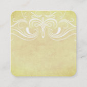 Extravagante Elemente Quadratische Visitenkarte (Rückseite)