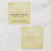 Extravagante Elemente Quadratische Visitenkarte (Vorne/Hinten)