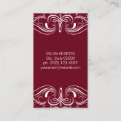 Extravagante Elemente Visitenkarte (Rückseite)