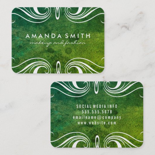 Extravagante Elemente Visitenkarte (Vorne/Hinten)