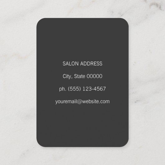 Extravagante Elemente Visitenkarte (Rückseite)