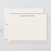 Extravagante Elfenbeingrenze Mitteilungskarte (Vorderseite)