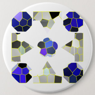 Extravagante Farbbilder, grau und blau Button
