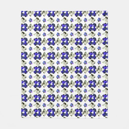 Extravagante Farbbilder, grau und blau Fleecedecke (Vorderseite)