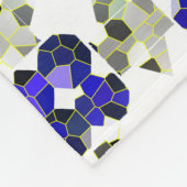 Extravagante Farbbilder, grau und blau Fleecedecke (Ecke)