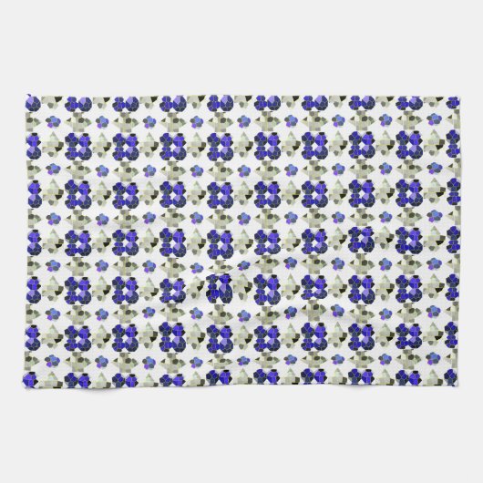 Extravagante Farbbilder, grau und blau Geschirrtuch (Horizontal)