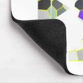 Extravagante Farbbilder, grau und blau Mousepad (Ecke)