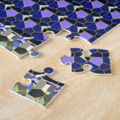 Extravagante Farbbilder, grau und blau Puzzle (Seite)