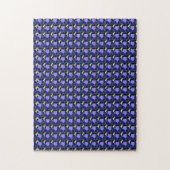 Extravagante Farbbilder, grau und blau Puzzle (Vertikal)