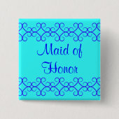 Extravagante Farbblockfarben Button (Vorderseite)