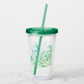 Extravagante Farbe "Elf Manor" Acryltrinkbecher (Rückseite)