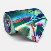 Extravagante Farben rot bis grün verblasst und dig Krawatte (Gerollt)