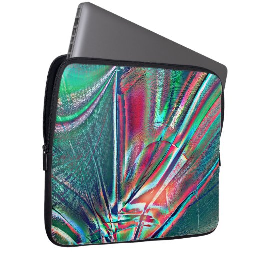 Extravagante Farben rot bis grün verblasst und dig Laptopschutzhülle (Vorne Rechts)