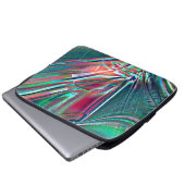 Extravagante Farben rot bis grün verblasst und dig Laptopschutzhülle (Vorne Knopf)