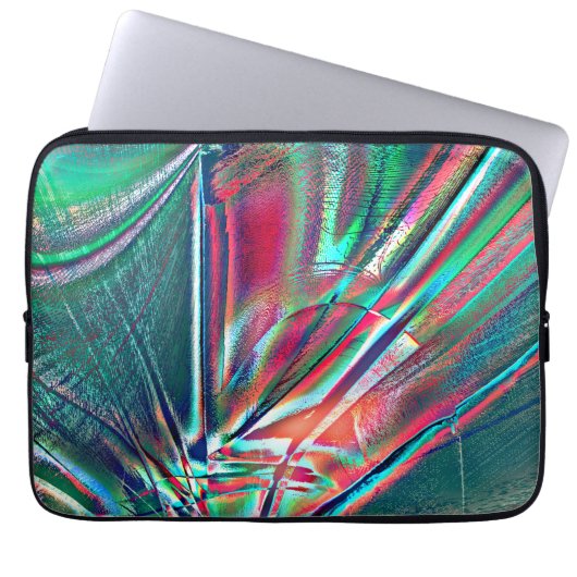 Extravagante Farben rot bis grün verblasst und dig Laptopschutzhülle (Vorderseite)