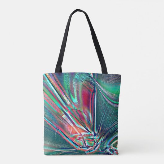 Extravagante Farben rot bis grün verblasst und dig Tasche (Rückseite)