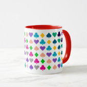 Extravagante, farbenfrohe Spielkarten Anzug Symbol Tasse (VorderseiteRechts)