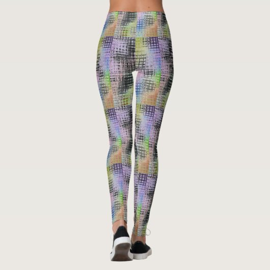 Extravagante farbige Leggings (Rückseite)