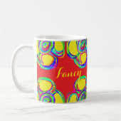 extravagante farbige Tasse (Links)