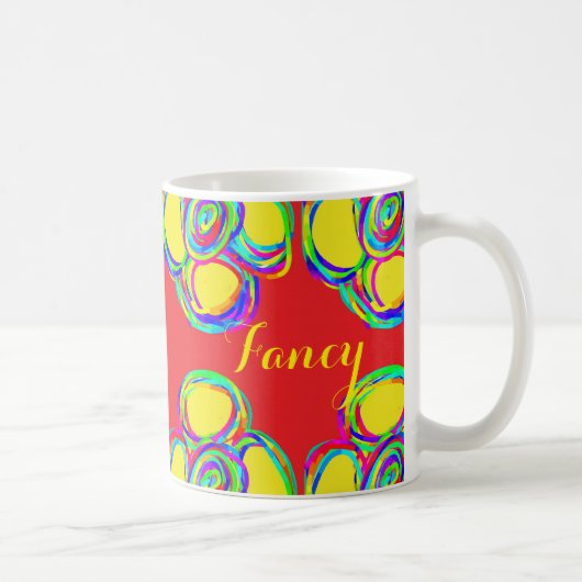 extravagante farbige Tasse (Rechts)