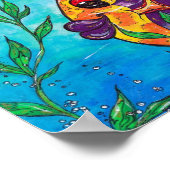 Extravagante Fischdrucke Poster (Ecke)