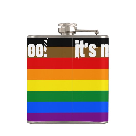 Extravagante Flasche. Oh ja! Flachmann (Rückseite)