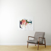 Extravagante florale Monogramm Letter L Wandteppich (Beispiel (Horizontal))